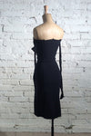 Marc Le Bihan 21915 Silk Shrinkage Stretch One-Piece Dress Collection French High-Level Handmade MLB-21939-HEI Black PMLB4